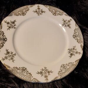 Bareuther Bavaria GermanyPlate 7 1/2" white with Gold Trim